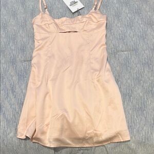 Super cute  Pink Satin Dress